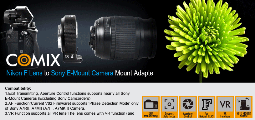 Nikon F Lens to Sony E-Mount Camera Mount Adapter 13 20160124165152 37811