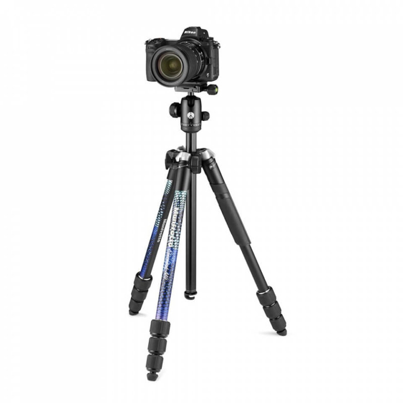 Element MII Aluminium Blue 14 photo tripod manfrotto element mii alu blue mkelmii4bl bh with camera