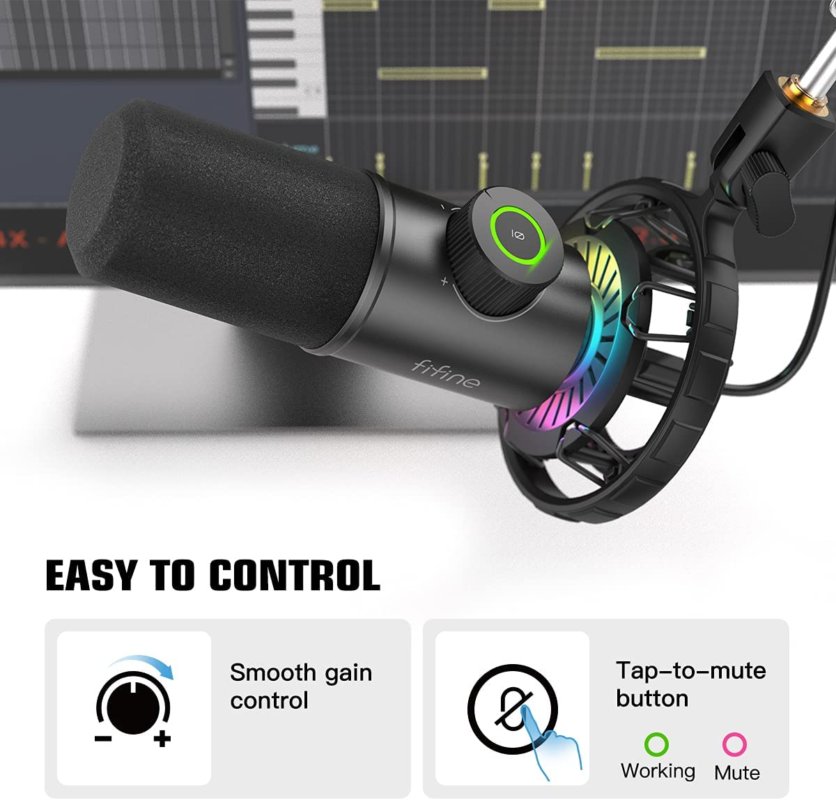 FIFINE K658 USB DYNAMIC CARDIOID MICROPHONE 11 Fifine K658