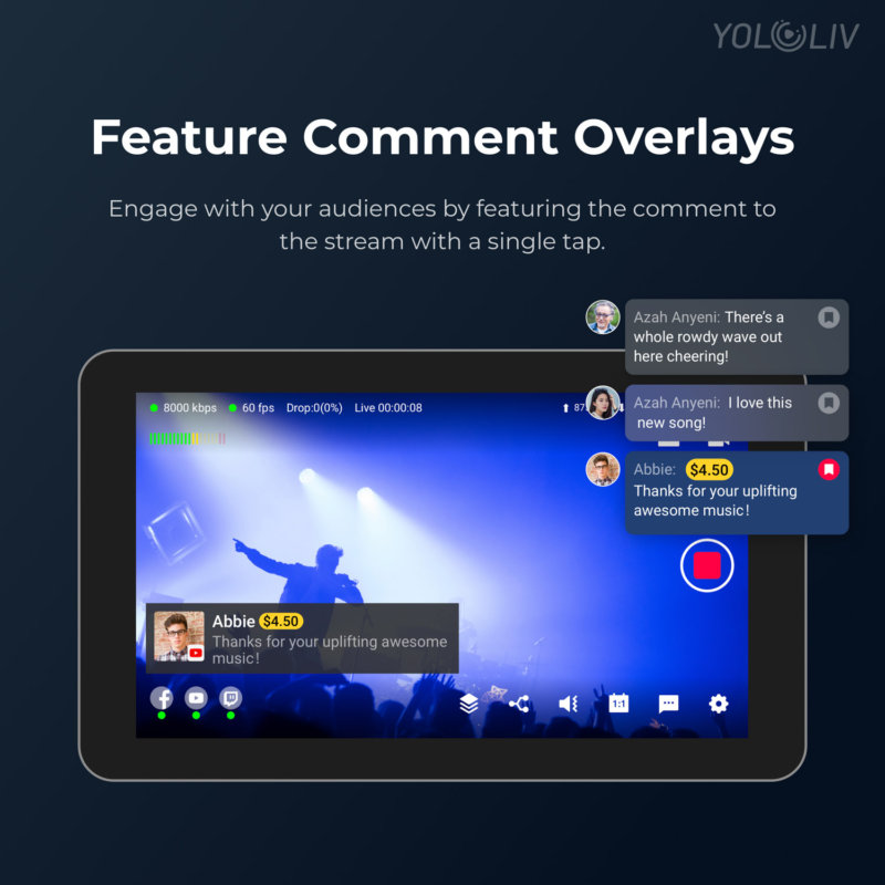 Comment overlay