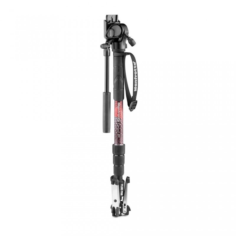 Element MII Video Monopod Aluminium Kit with Fluid Head 11 still life image manfrotto element mii video monopod mvmelmiia4live closed
