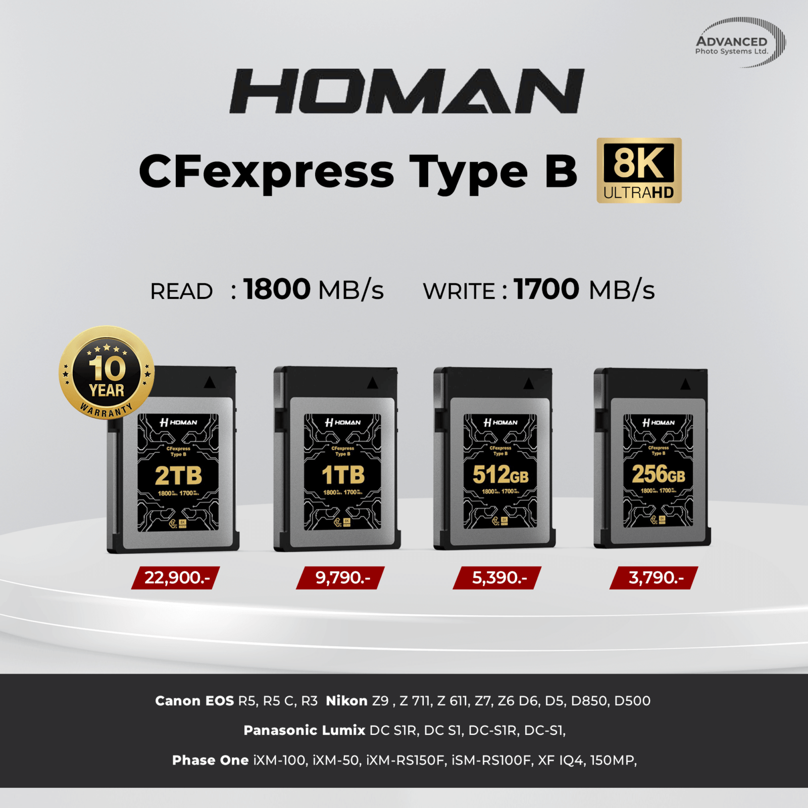 Homan CFexpress Card Type-B