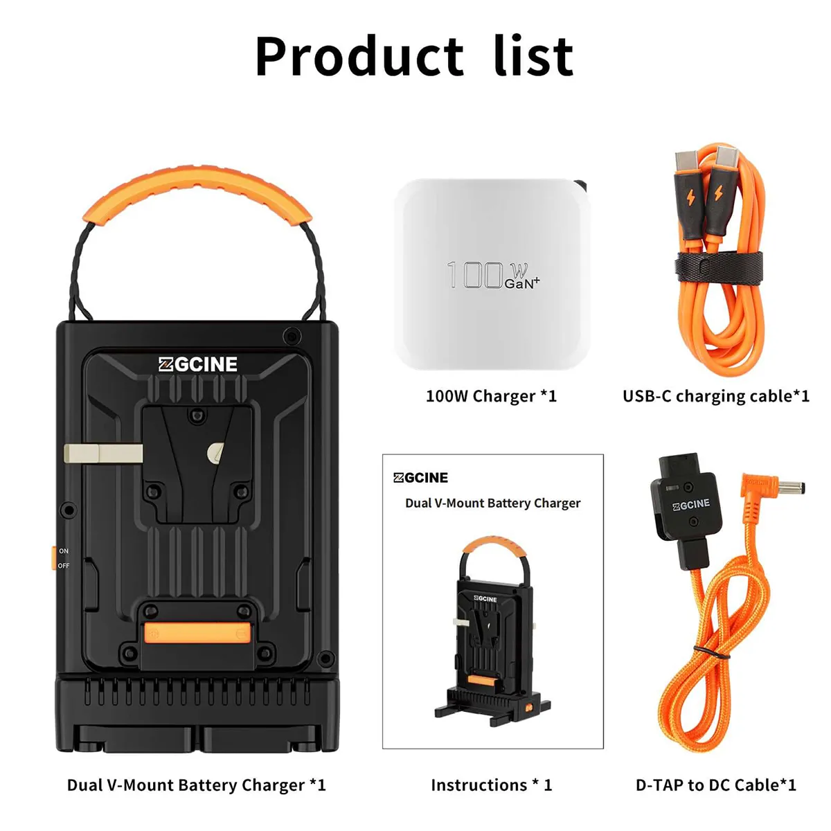 ZGCINE VM-C2 Dual Charger Kit for V-Mount Battery Charger - Image 6