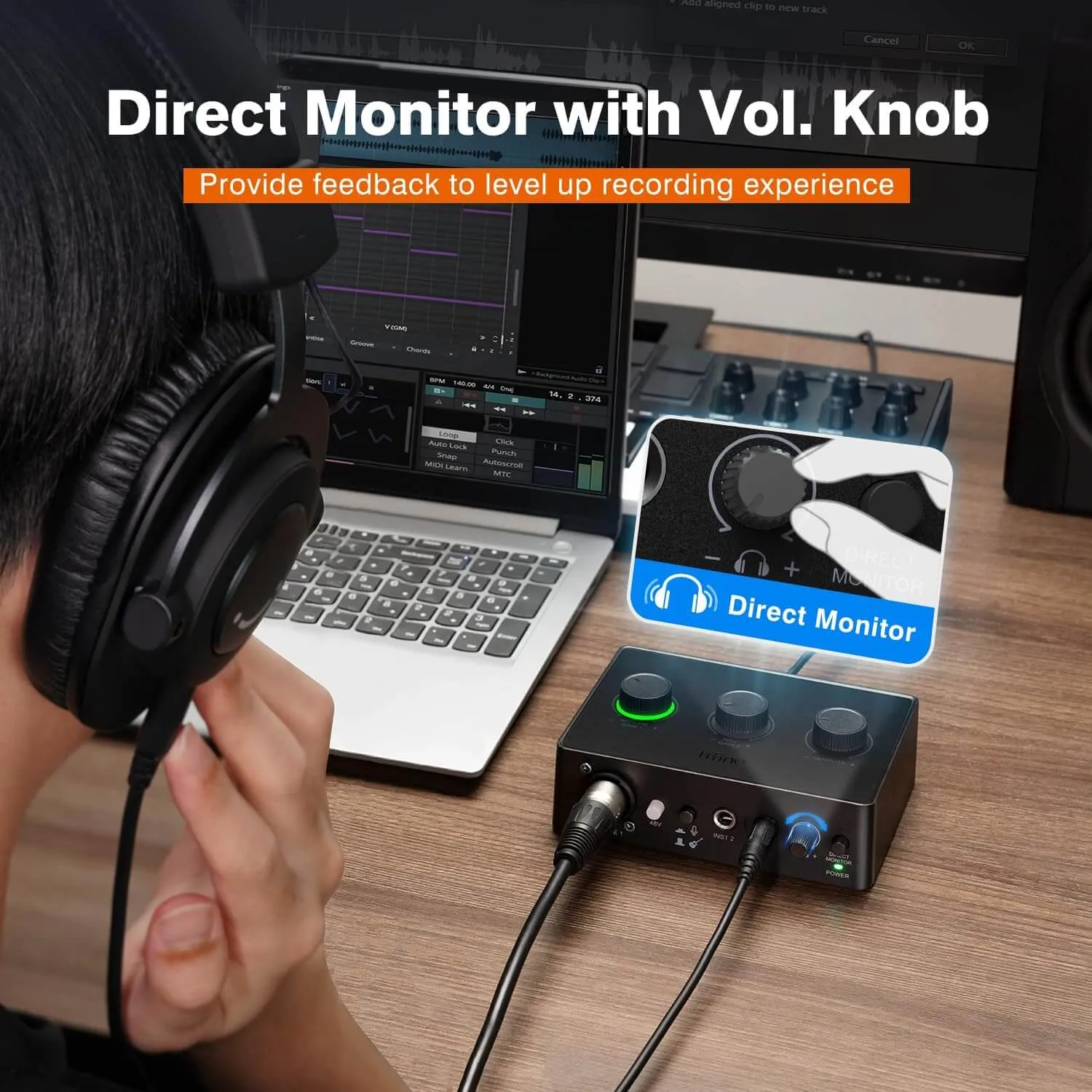 AUDIO INTERFACE ออดิโออินเตอร์เฟส E FIFINE AMPLITANK AMPLI1 AUDIO MIXER