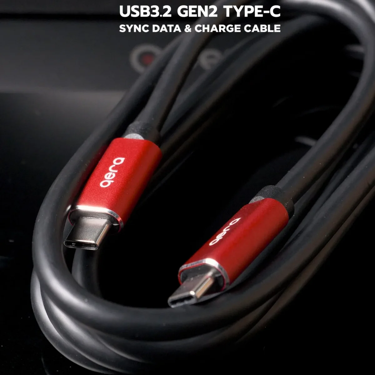 สายดาต้า Gera USB 3.2 Gen.2 Type-C Sync Data & Charge Cable