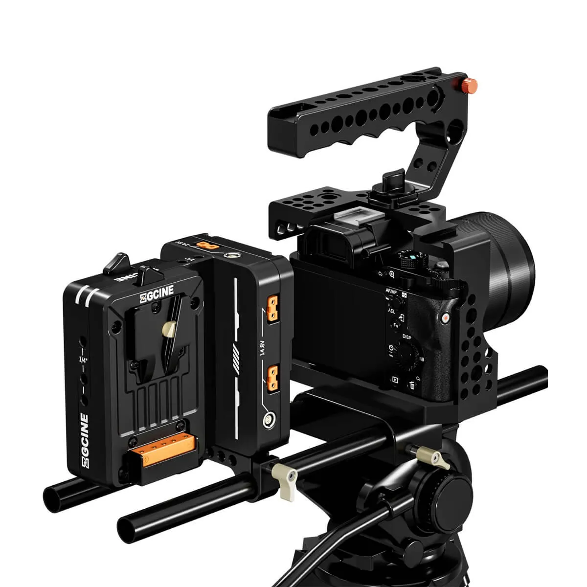 Micro V Mount Battery Plate VM-HS2 เพลทแบตเตอรี่ แบบ V Mount - Image 3