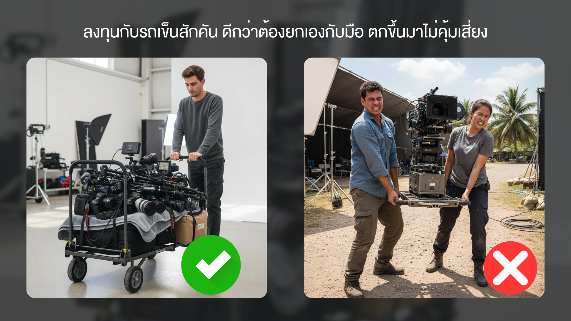 รถเข็นอุปกรณ์ถ่ายทำ
