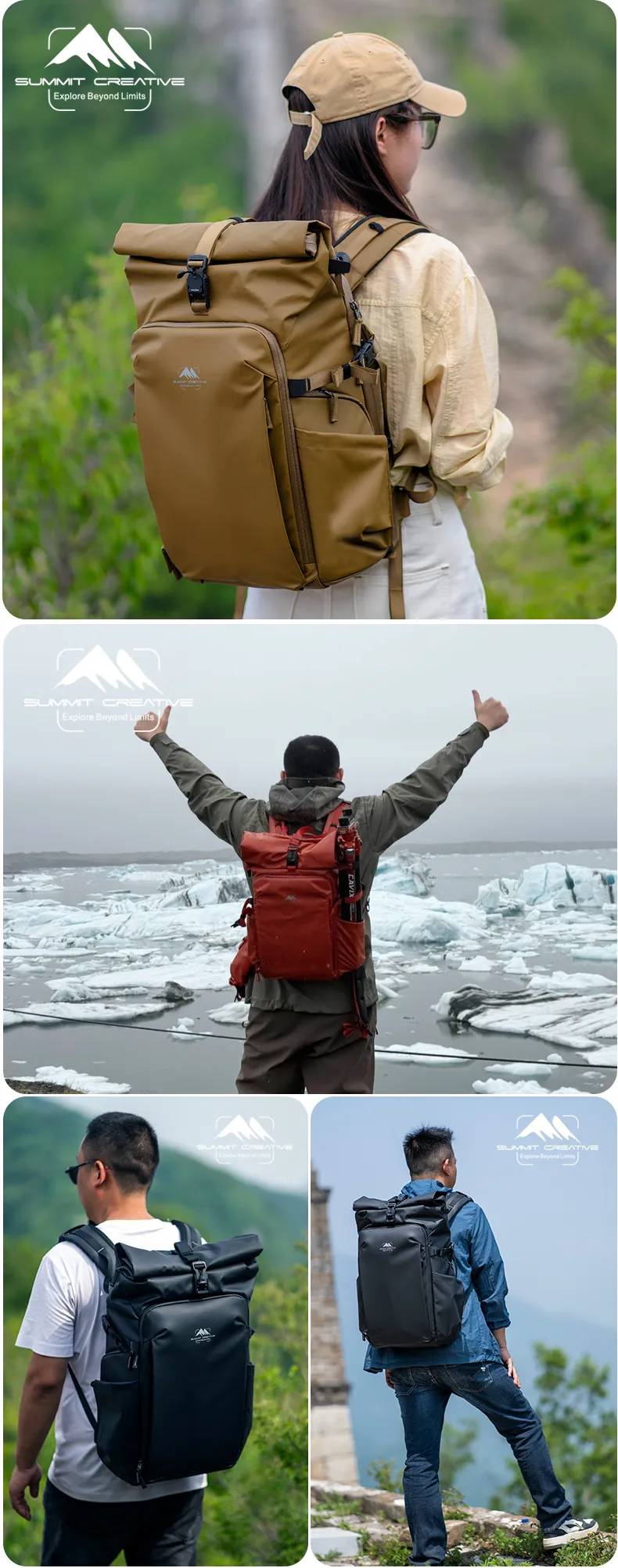 Summit Creative Metropolis Backpack Rolltop