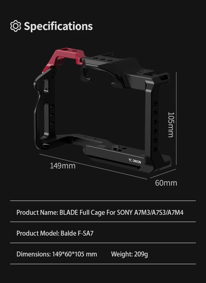 YC Onion BLADE Full Camera Cage