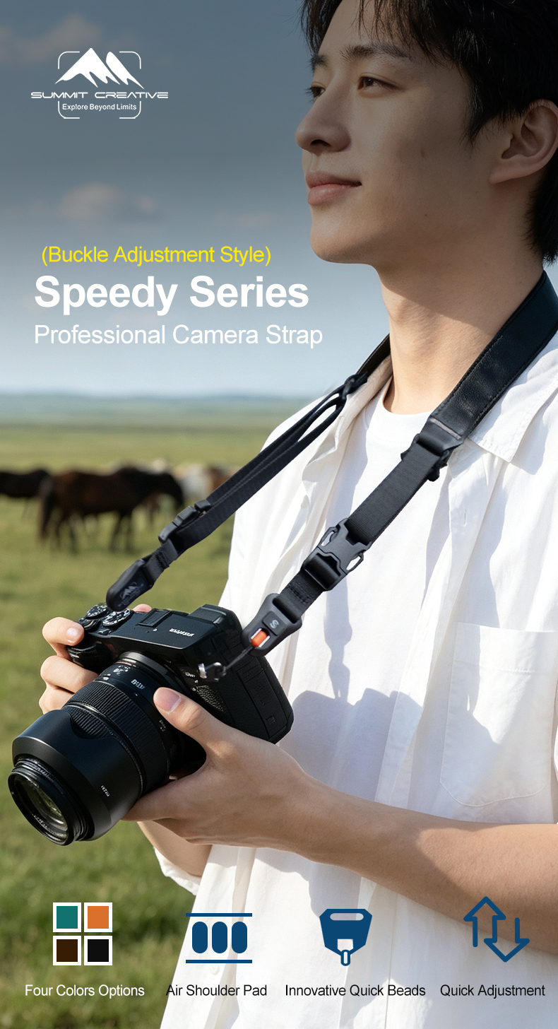 Summit Creative Camera Strap Buckle Adjustment Style