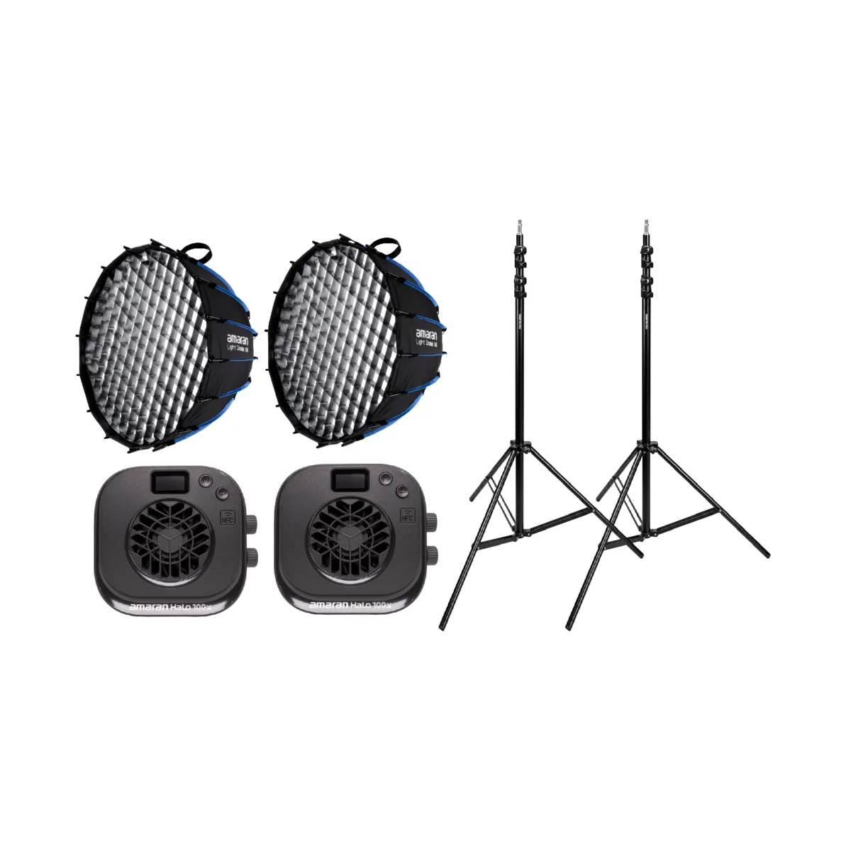 HALO 100X SET STARTER KIT (HALO 100X x 2 / AR-STAND x 2 / LIGHT DOME 60 x 2)