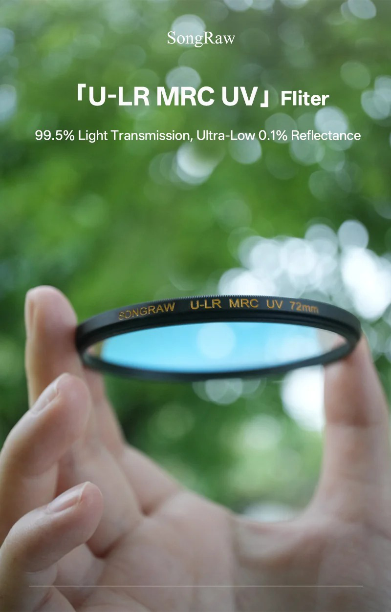 SONGRAW ULTRA-LOW REFLECTION FILTER 72MM.