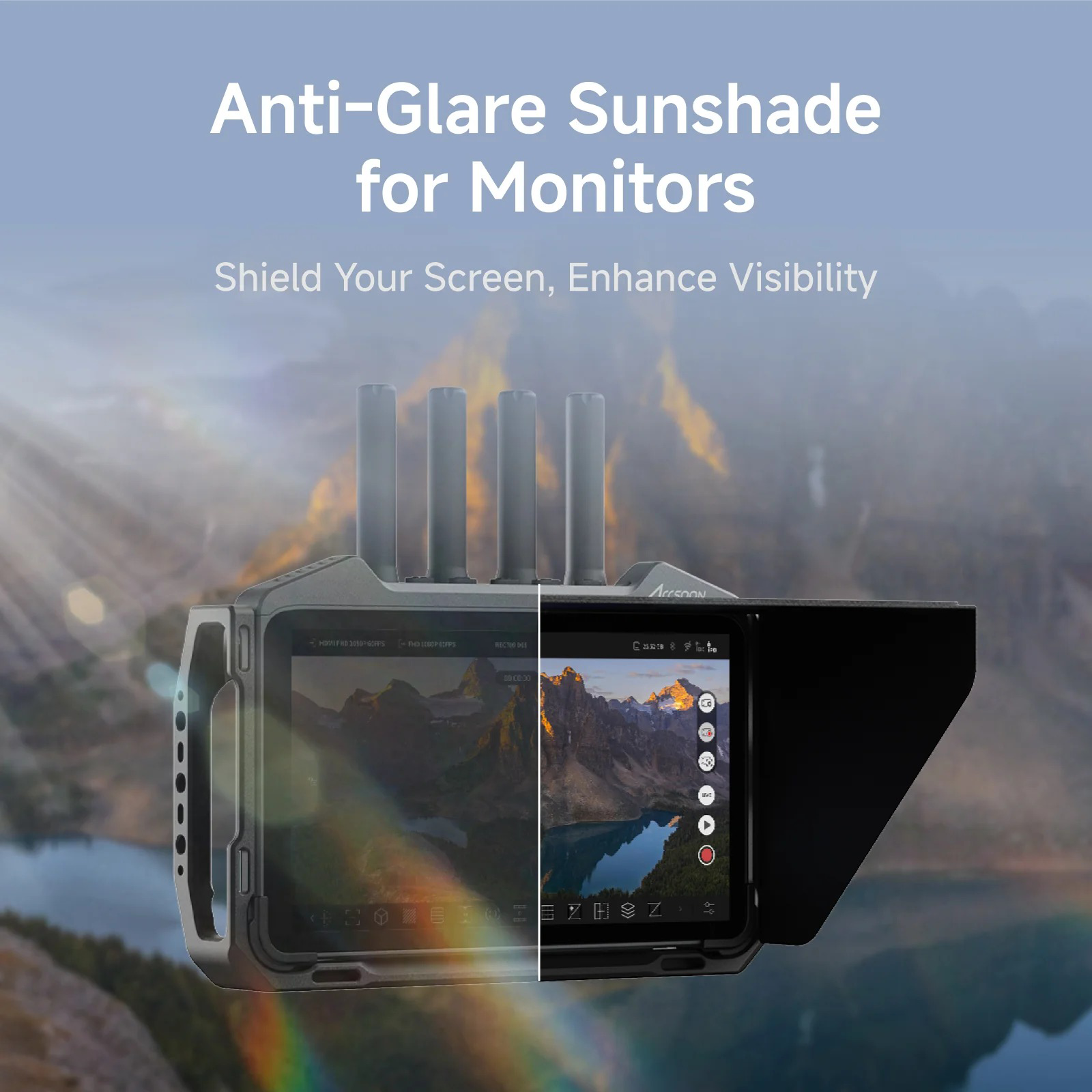 ACCSOON ACC33 MONITOR CAGE WITH SUNHOOD FOR M7/M7 PRO